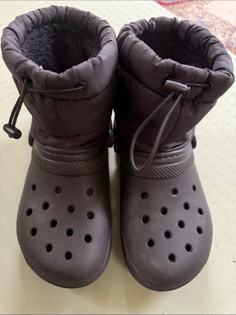 CROCS Kids Black Winter Boot Clogs